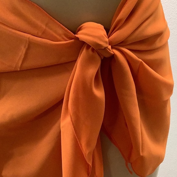 Zuliana Orange Beach Sarong/Cover Up. Made in USA. New With Tags. - Picture 2 of 5